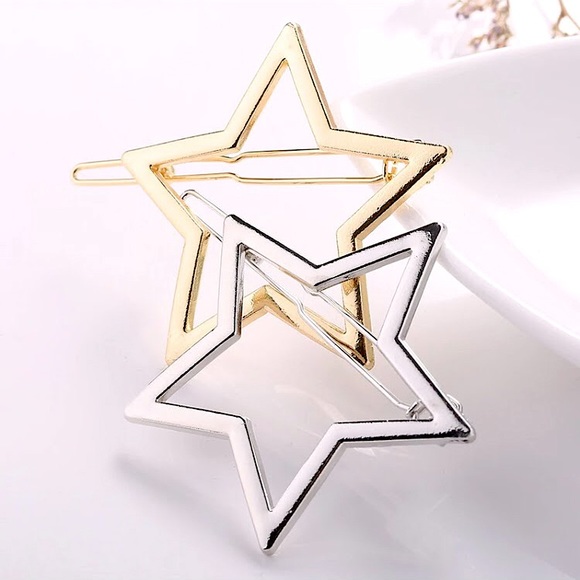 ⚜️[𝟯/$𝟭𝟴]⚜️Star Shaped Simple Barrette NEW - Picture 10 of 12
